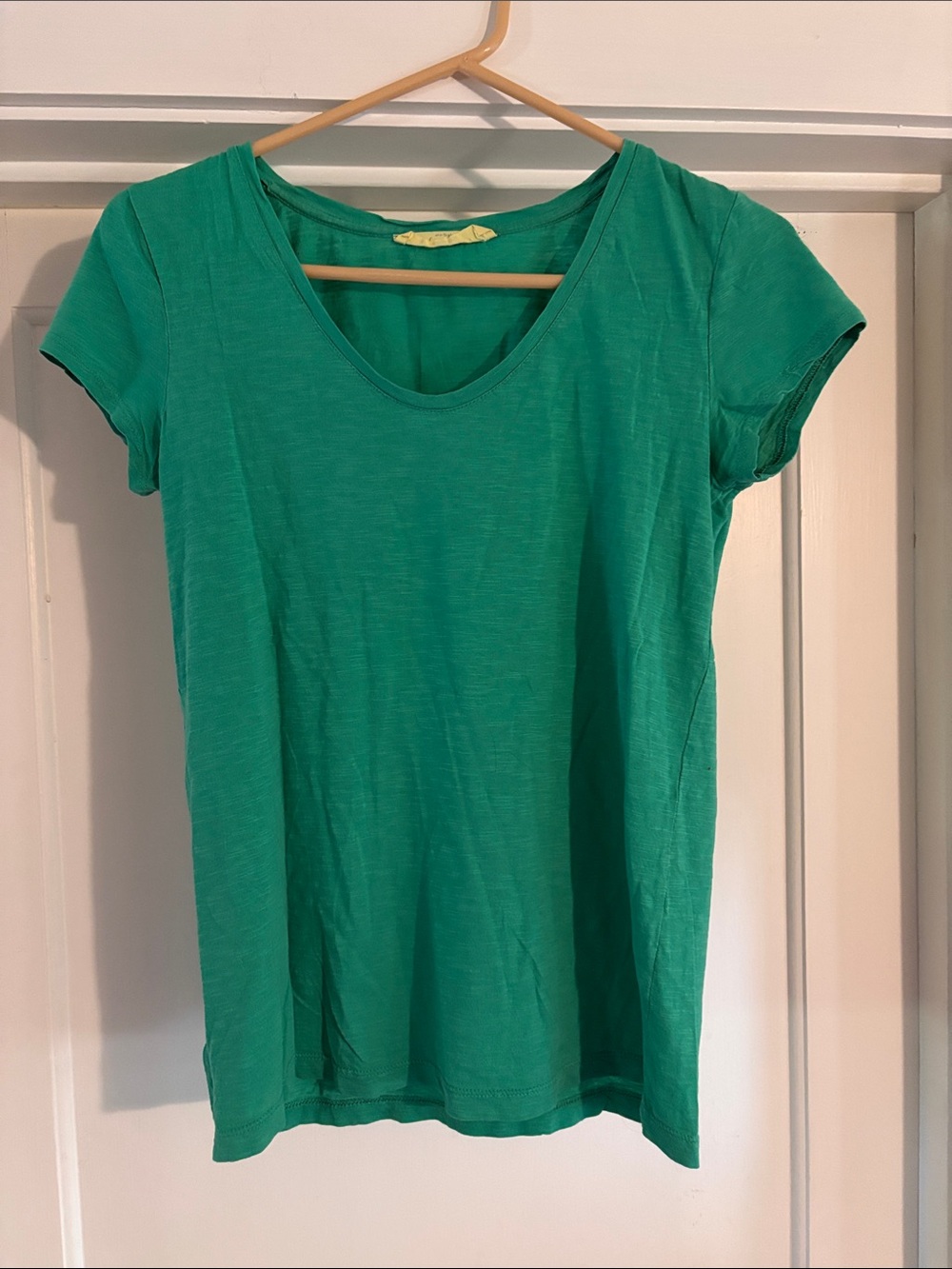 LOFT Women's Short Sleeve Scoop Neck Tee - Teal Green